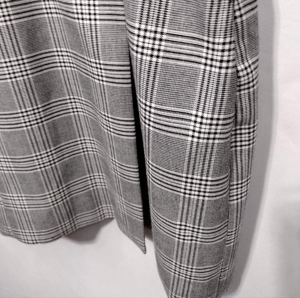 NWOT Zara Plaid Blazer Dress Women's S Black White Office Career Retro Y2K 90s - Picture 5 of 11